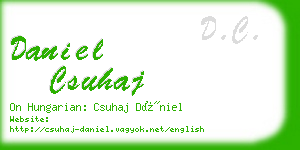 daniel csuhaj business card